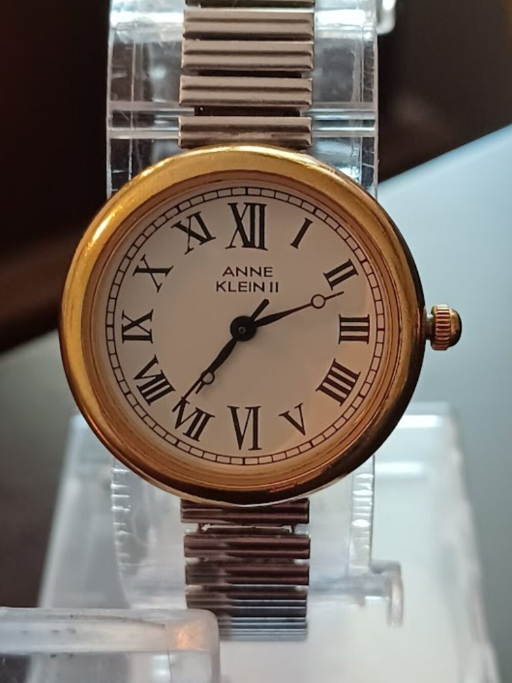 Vintage Ladies ANNE KLEIN II Gold Tone Watch - WORKS!